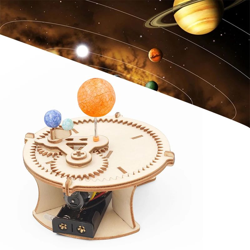 Science Diy Model - Model Tata Surya DIY dari Kayu,