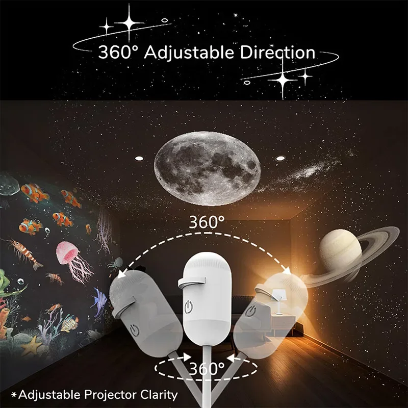 Lampu Proyektor 2-in-1 dengan  - Planetarium Projector Home ulasan dan harga