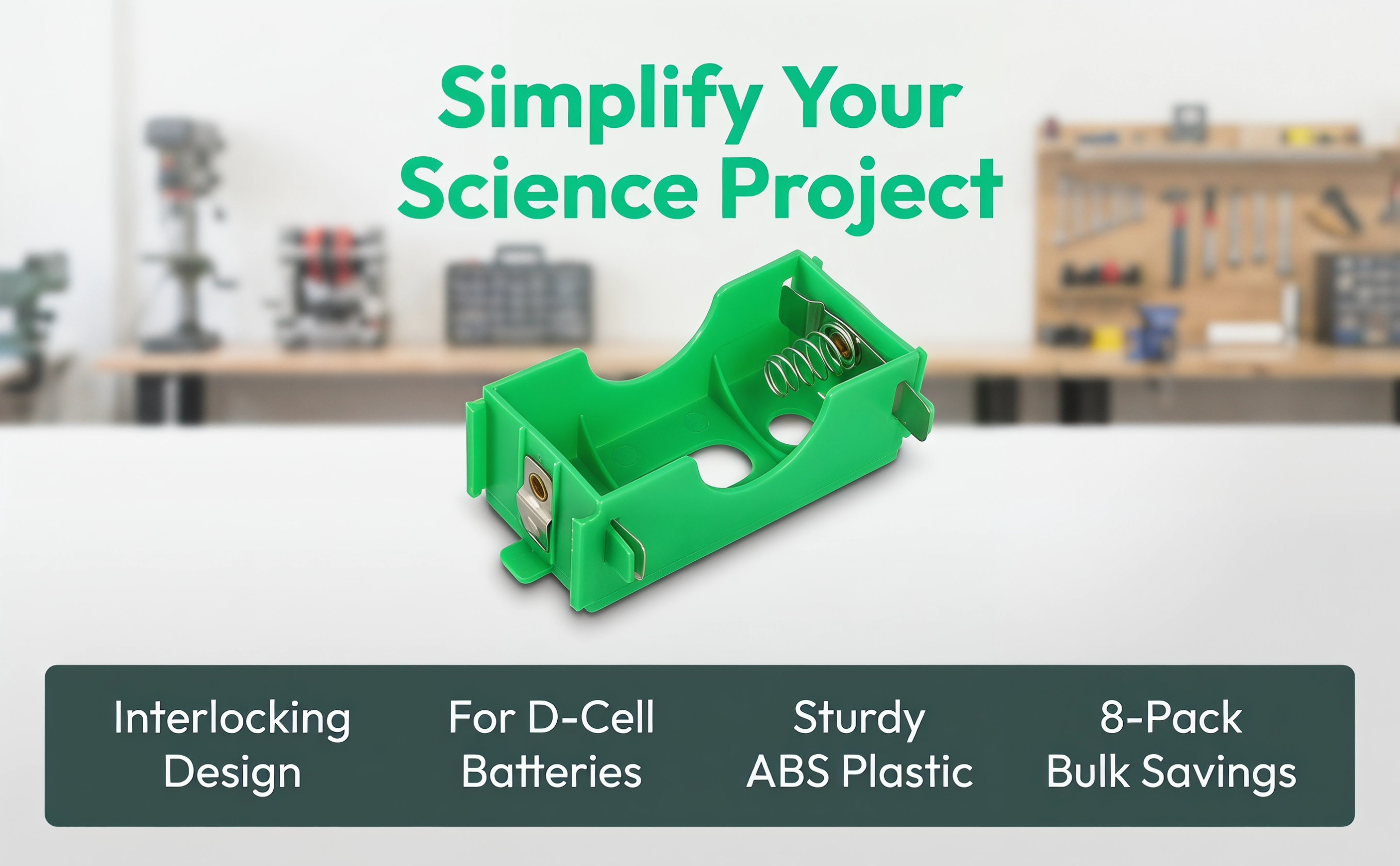 8 buah Kotak Baterai ABS untuk - Science Project Physics ulasan dan harga