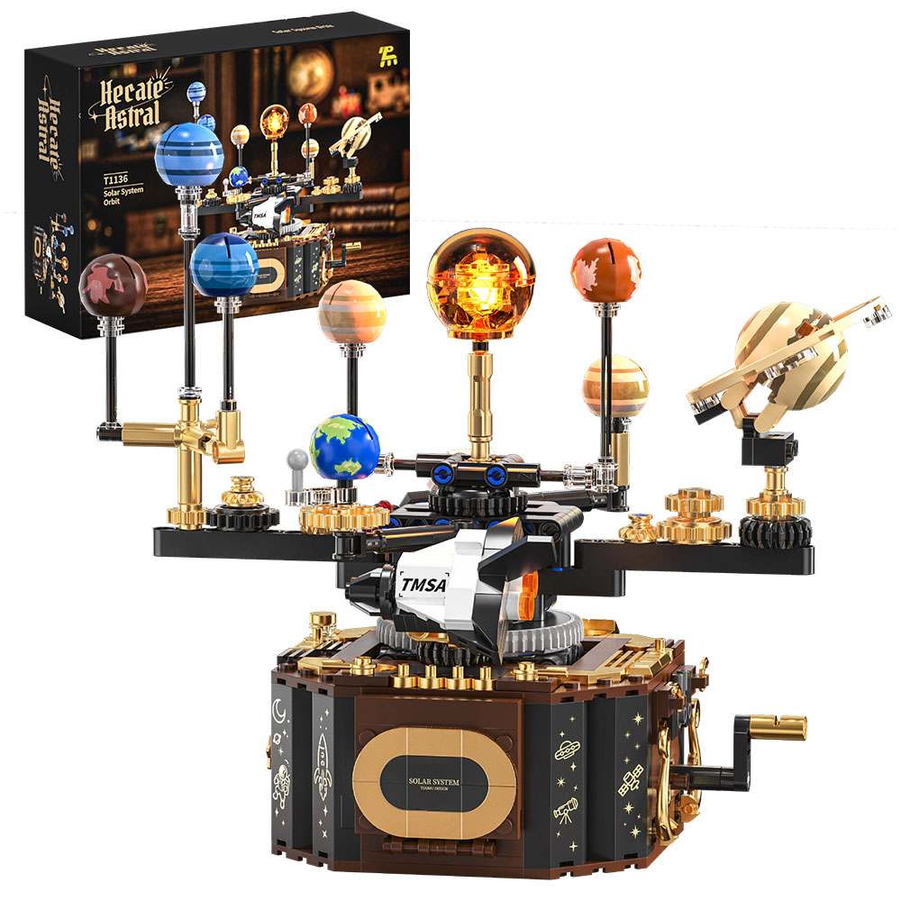 Set Blok Bangunan Orrery Tata  - Solar System Orrery ulasan dan harga
